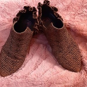 GB Girls Leopard Print Booties